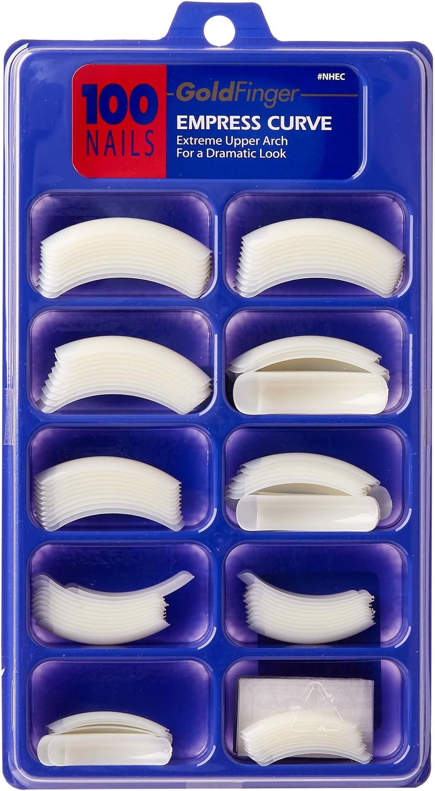 Gold Finger 100 Nails Empress Curve