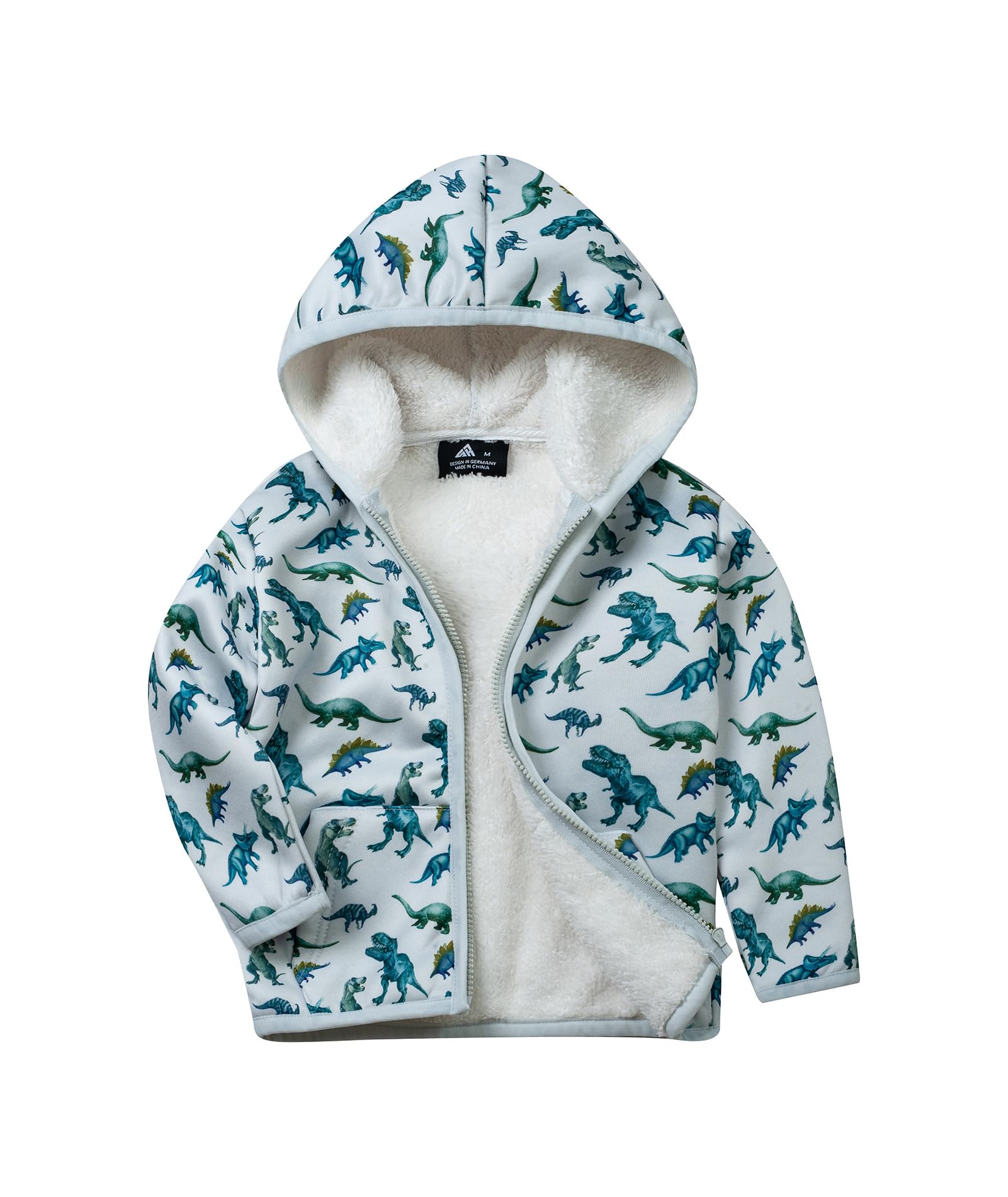 V VALANCH Boys Girls Fleece Jacket Toddler Zip Up Warm Hoodie 2-12 Years