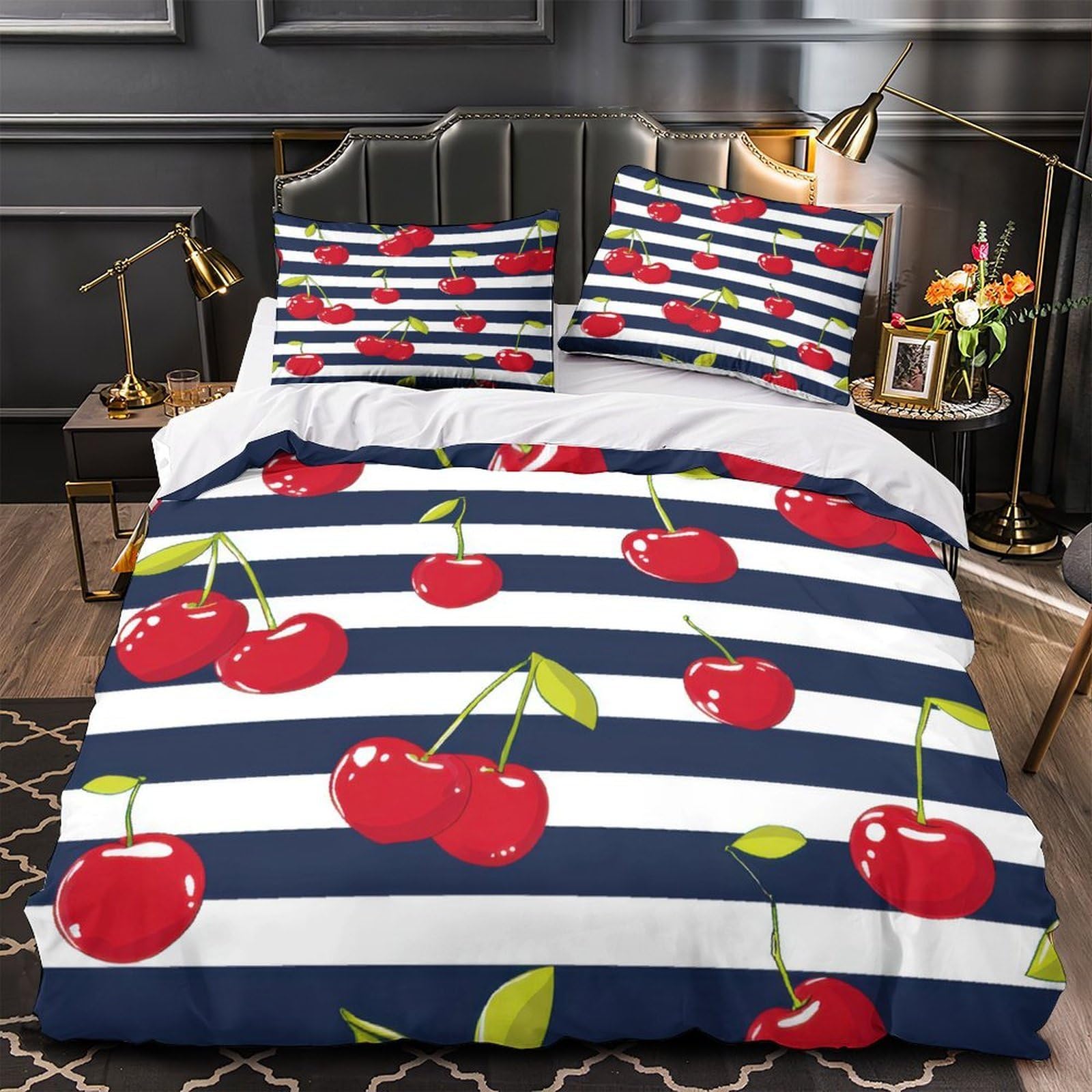Housse de couette hypoallergénique 220x240cm arbre celtique anti-acariens