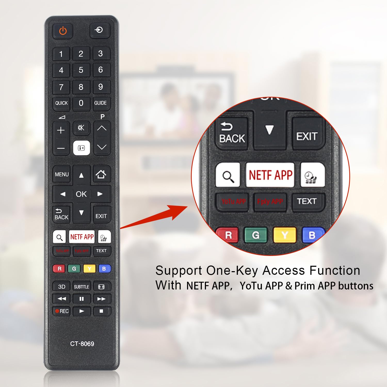 Neuf Véritable Toshiba TV Télécommande CT-8069 CT8069 - Foto 8