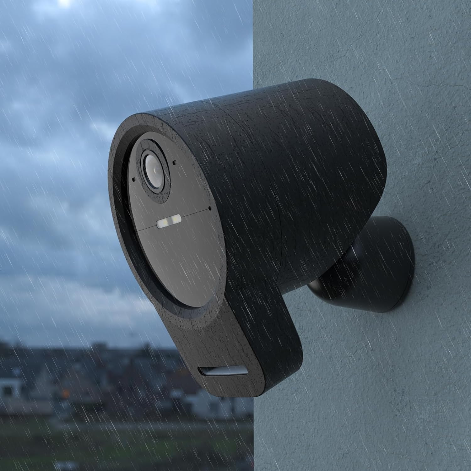 Silicone Protective Cover for SimpliSafe Outdoor Camera Series 2, Black, Waterproof, Dustproof, Shock-Absorbing Housing (1 Pack) Silicone Protective Cover for SimpliSafe Outdoor Camera Series 2, Black, Waterproof, Dustproof, Shock-Absorbing Housing (1 Pack)