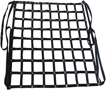 Nylon Cargo Lifting Net - Lifting Net Heavy Objects, Square Mesh Tear Resistance Safety Net Straps, Hanging Netting for Towing Hoisting, Truck/Trailer/Cargo Net, Bearing Capacity 0.3-3.5T  Size 1 X