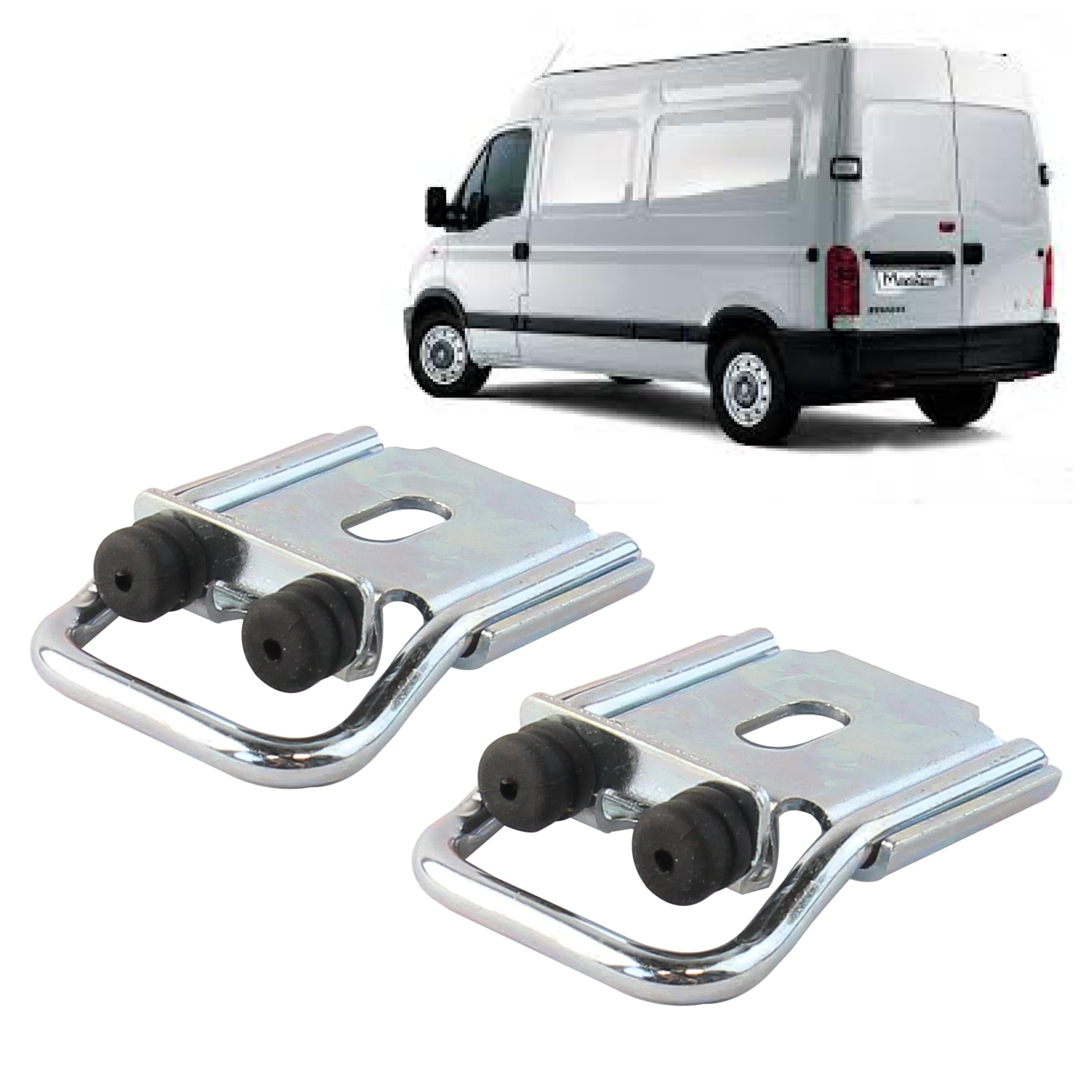 2 loquets de porte arrière compatible pour Master 2, Movano A, Interstar (1997-2010) crochet de porte battante arrière – HAUT et