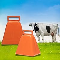 Vista 7 de Campanas Bevin Campanas de Vaca de Larga Distancia 10LD (Naranja y Naranja) Campanas de Navidad Hechas de Acero Fuertes Fabricantes de Ruido