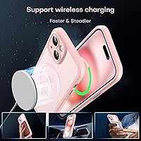 Vista 94 de TOCOL Funda magnética para iPhone 15 Pro Max, protección completa mejorada de la cámara, compatible con Magsafe, protección contra caídas, funda