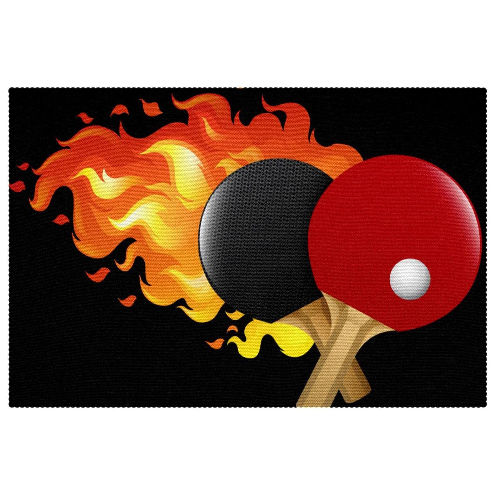 Sets de table en flammes résistants à la chaleur pour sublimer vos dîners en famille et de fête