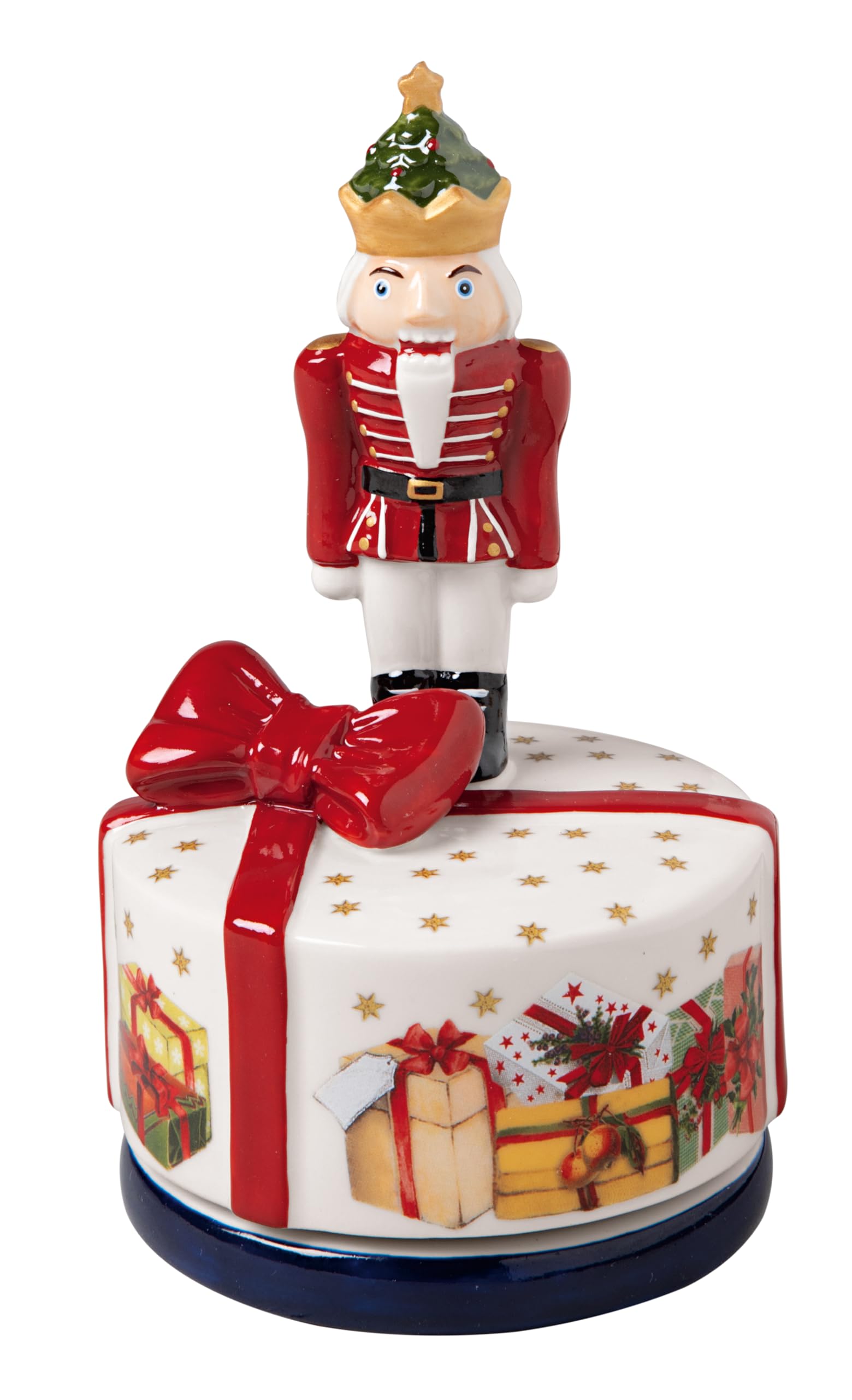 Villeroy & Boch - Nostalgic Melody Nussknacker Drehend Bunt, Weihnachtsdeko, Spieluhr Weihnachten, Music Box, Deko Modern, Tischdeko, Dekoartikel Xmas, Weihnachten, Porzellan, Metall, Kunststoff