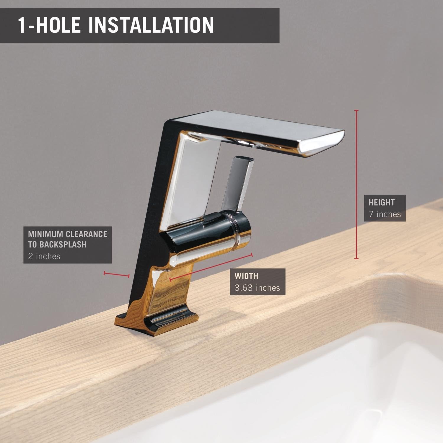 Blасk Frіdау Sаlе 2022 Delta Faucet Pivotal Single Hole Bathroom Faucet, Single Handle Bathroom Faucet Chrome, Bathroom Sink Faucet, Diamond Seal Technology, Drain Assembly, Chrome 699-DST