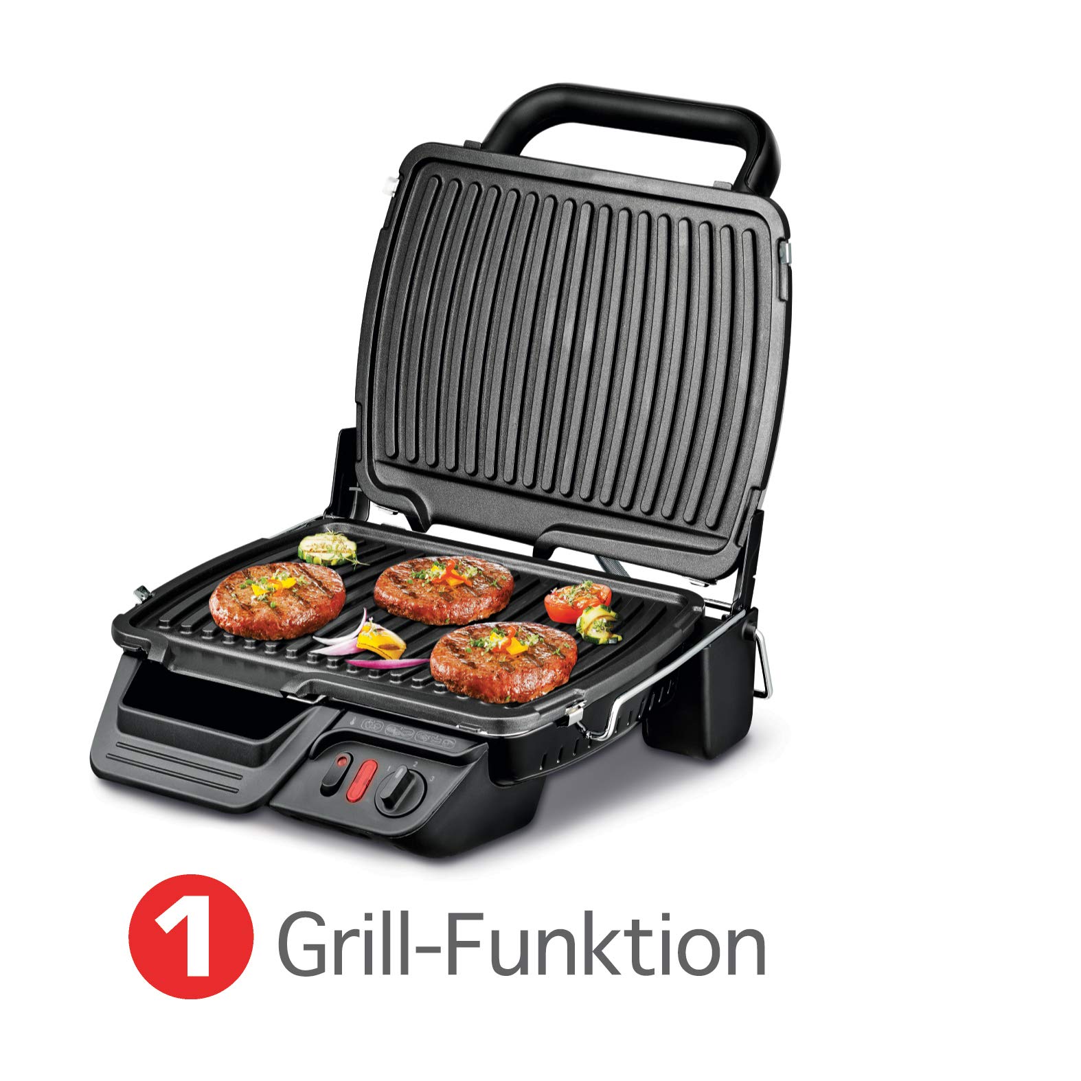 Tefal Comfort Parrilla de Contacto, 2000 W, 1 Liter, 51 Decibeles, Acero Inoxidable, Plateado