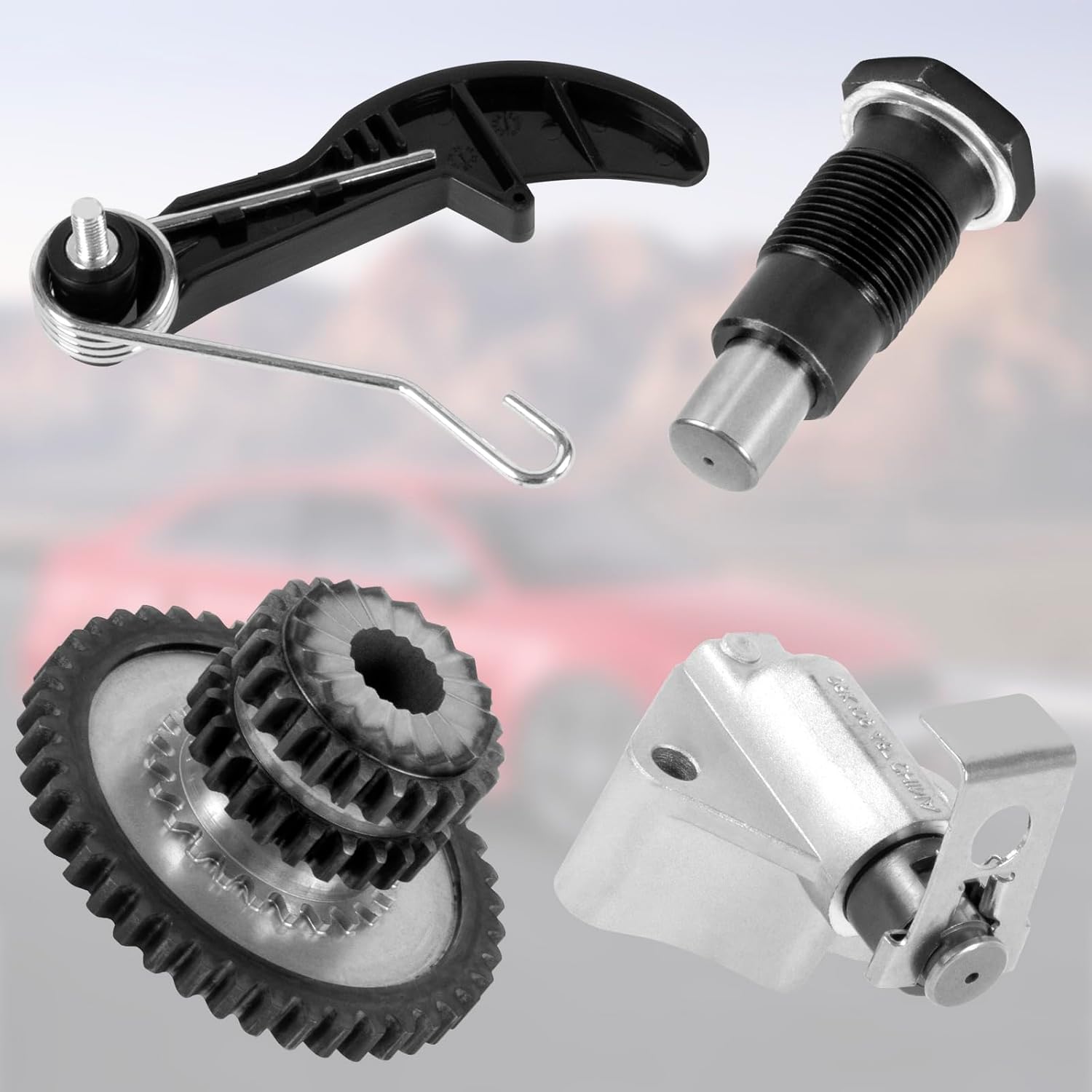 EA888 Engine Timing Chain Kit Timing Cover Camshaft Sprocket Tensioner Guide Rail Kit for Audi A4 A6 Q5 TT Volkswagen Passat Jetta Tiguan Beetle GTI 1.8T 2.0T 2006-17 06H109509Q 06H109469T 06H109469AD