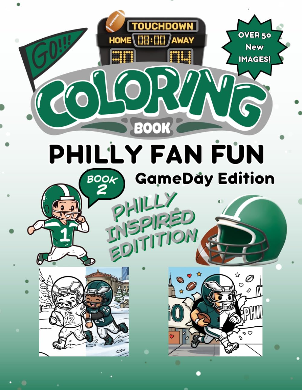 Philly Fan Fun: Gameday Edition (Volume 2): An Action-Packed Football Scene & Activity Book for Kids Ages 4-8 (Philadelphia Edition) (Gridiron City Fun)