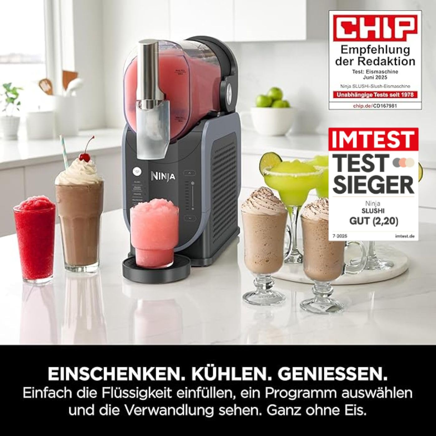 Ninja SLUSHi FS301EU Eisgetränkemaschine 1,9L Blau & Grau Ansicht 4