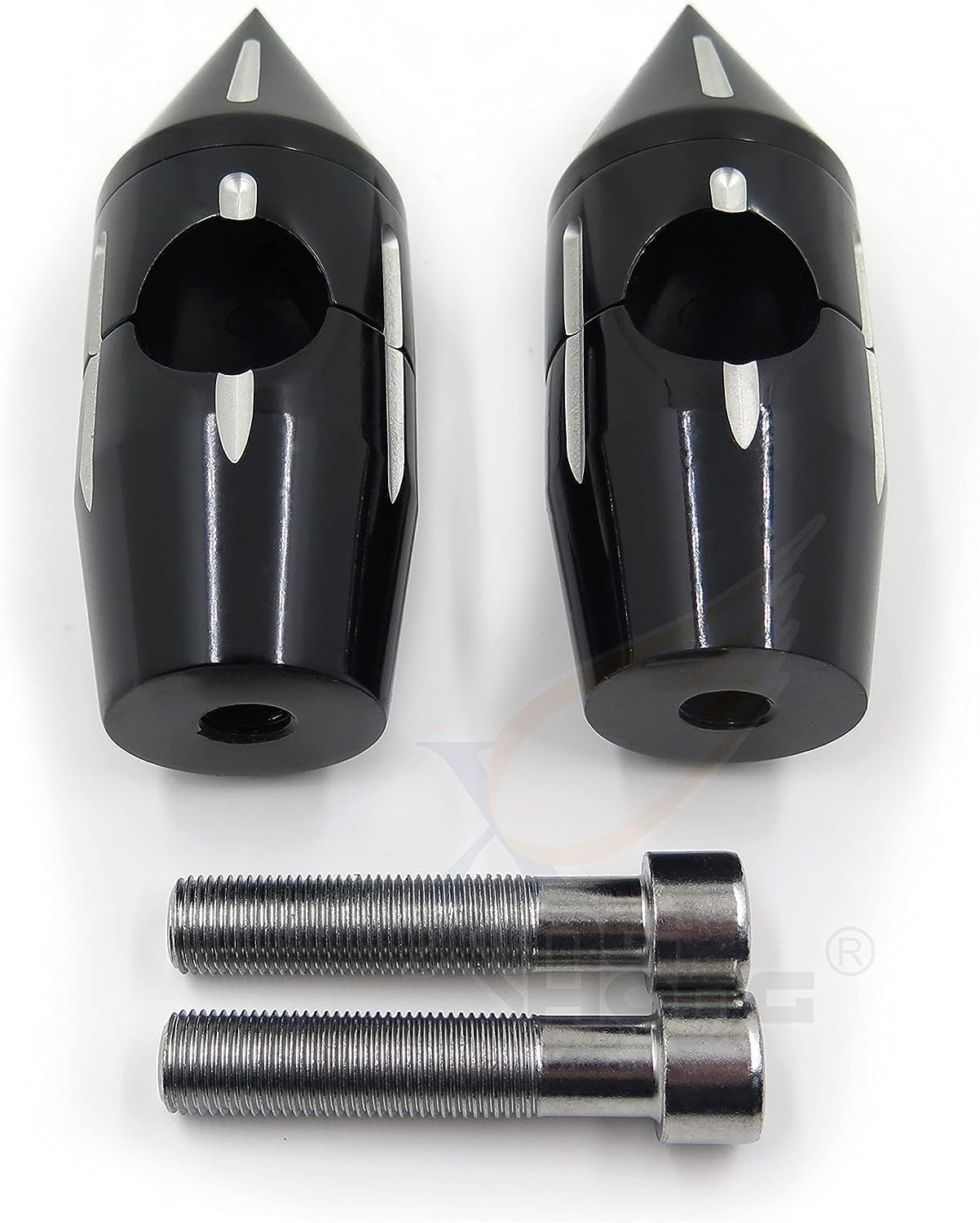 XKMT-1" Black Handlebar Pullback Risers Compatible With H-D/Cruisers/Choppers/Metrics with 2.5cm bar diameter Suzuku Boulevard Vulcan 900 [B017QVA9VA]