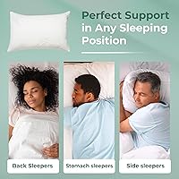 Vista 6 de Snuggle-Pedic Almohada de espuma viscoelástica triturada, las almohadas frescas originales para personas que duermen de lado, estómago y espalda