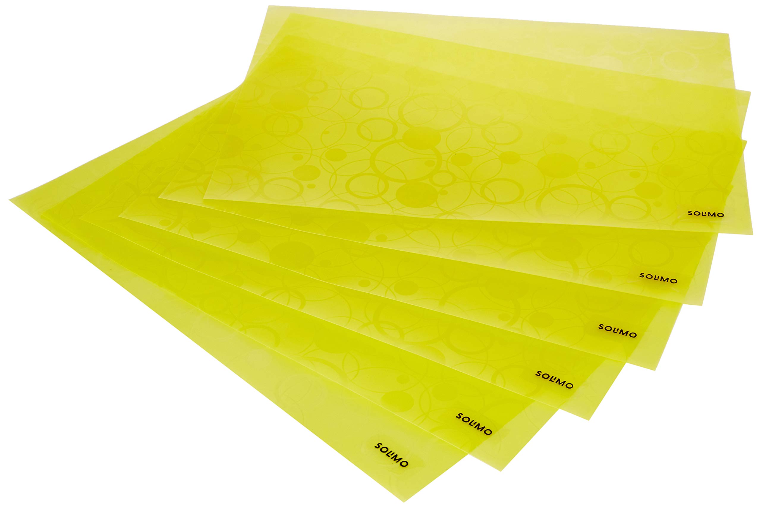 Amazon Brand - Solimo PVC Fridge Multipurpose Mat, Circles, Set of 6, Yellow, Polyvinyl Chloride (B07QQ1QQJ5) Amazon Price History, Amazon Price Tracker