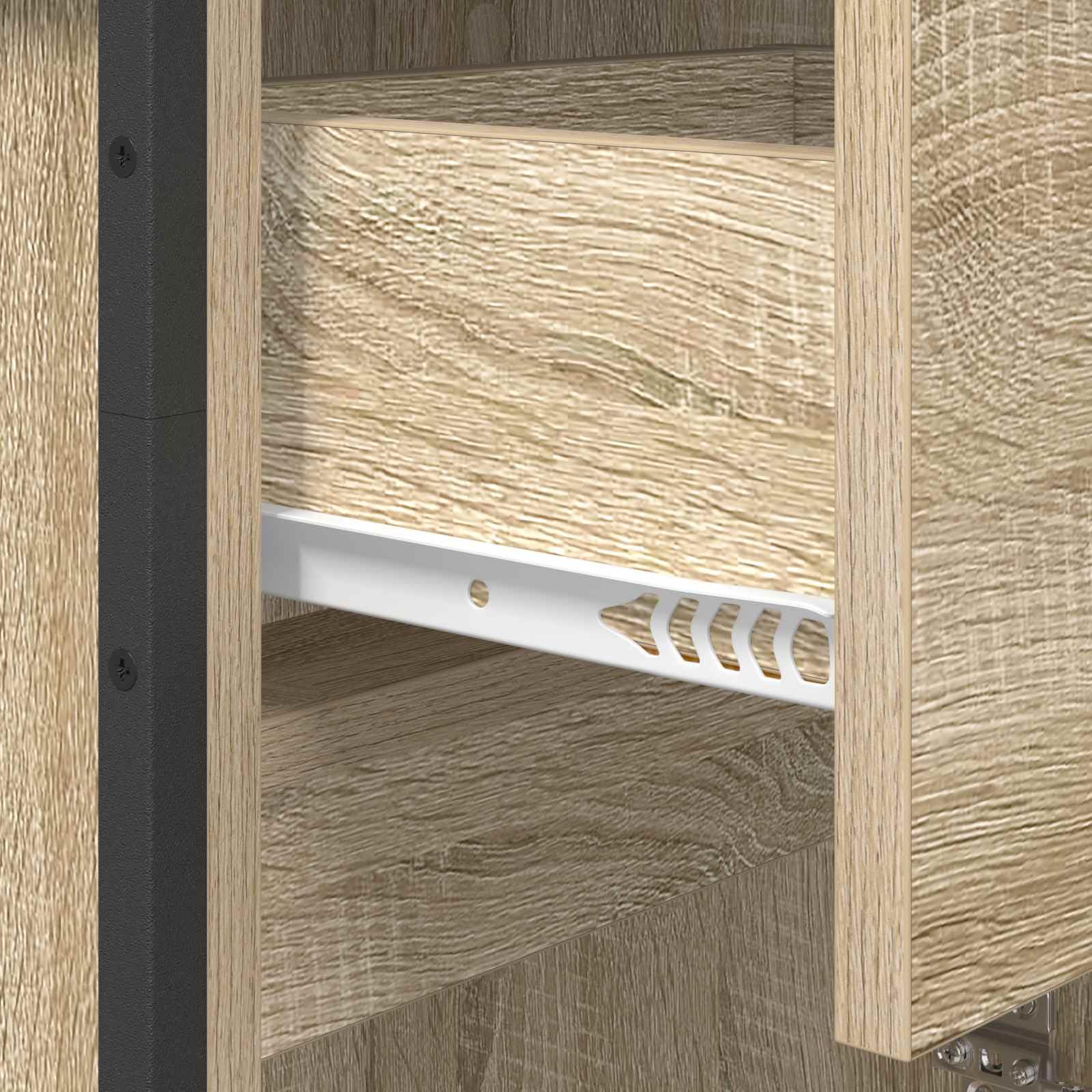 vidaXL Badkamer Kast Sonoma 40 x 30 x 100 cm Bewerkt hout
