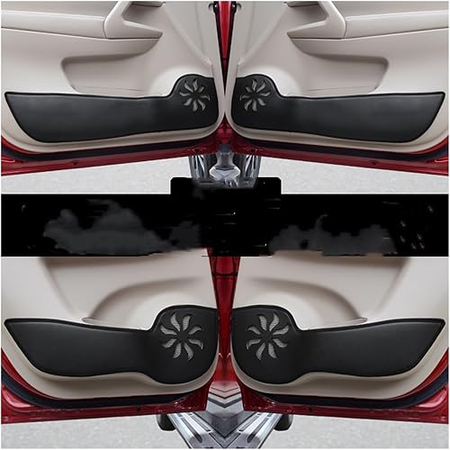 Car Door Kick Stickers for Nissan X-Trail Car Door Anti-Kick Sticker Decorative Interior to Cover Scratches Sticker (Color  Black 2014-2021)