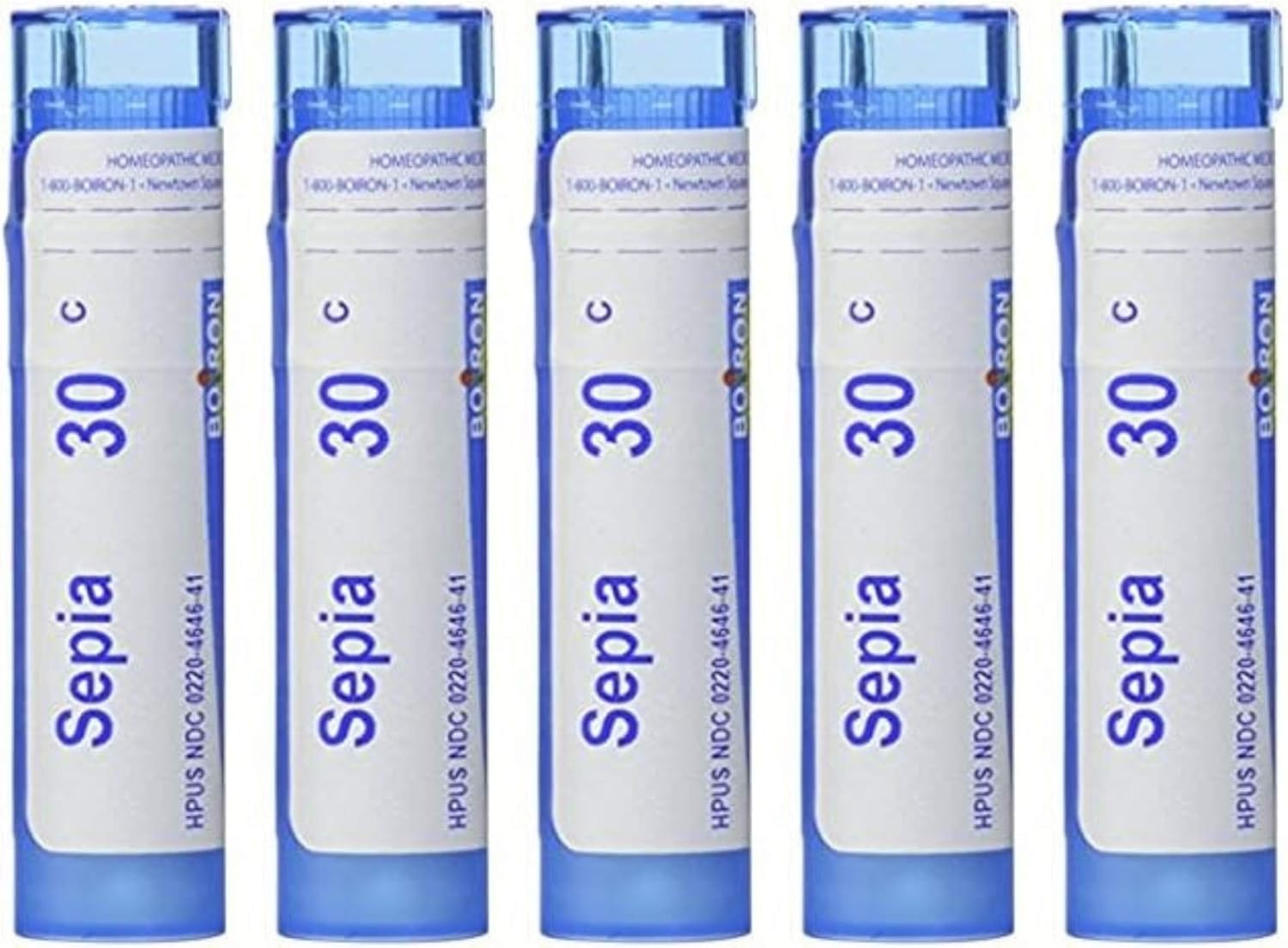 Boiron Sepia 30C (Pack of 5), Homeopathic Medicine for Mood Swings