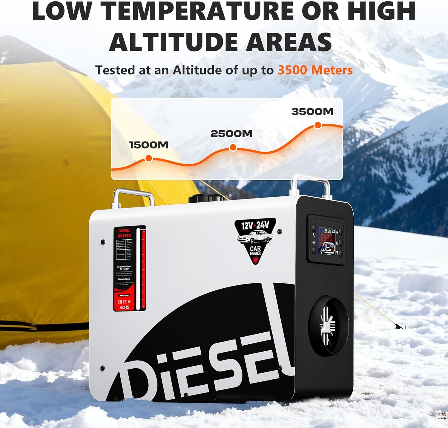 SILVEL Diesel Heater LCD Control Panel and Remote Control