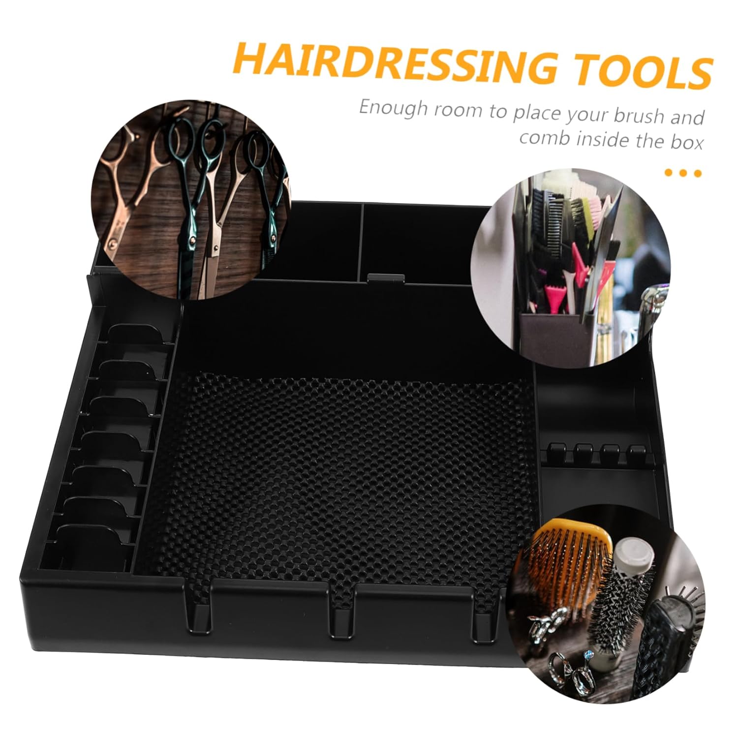 1pcs Hair Trimmer Organizer Barber Clipper Case Holder Tray Material Salon Accessory Storage Box