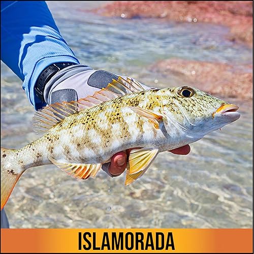 Miniatura 4 de GLACIER GLOVE Islamorada 50+ protección solar, duradero, ligero, transpirable, de secado rápido, sin dedos, para pesca al aire libre