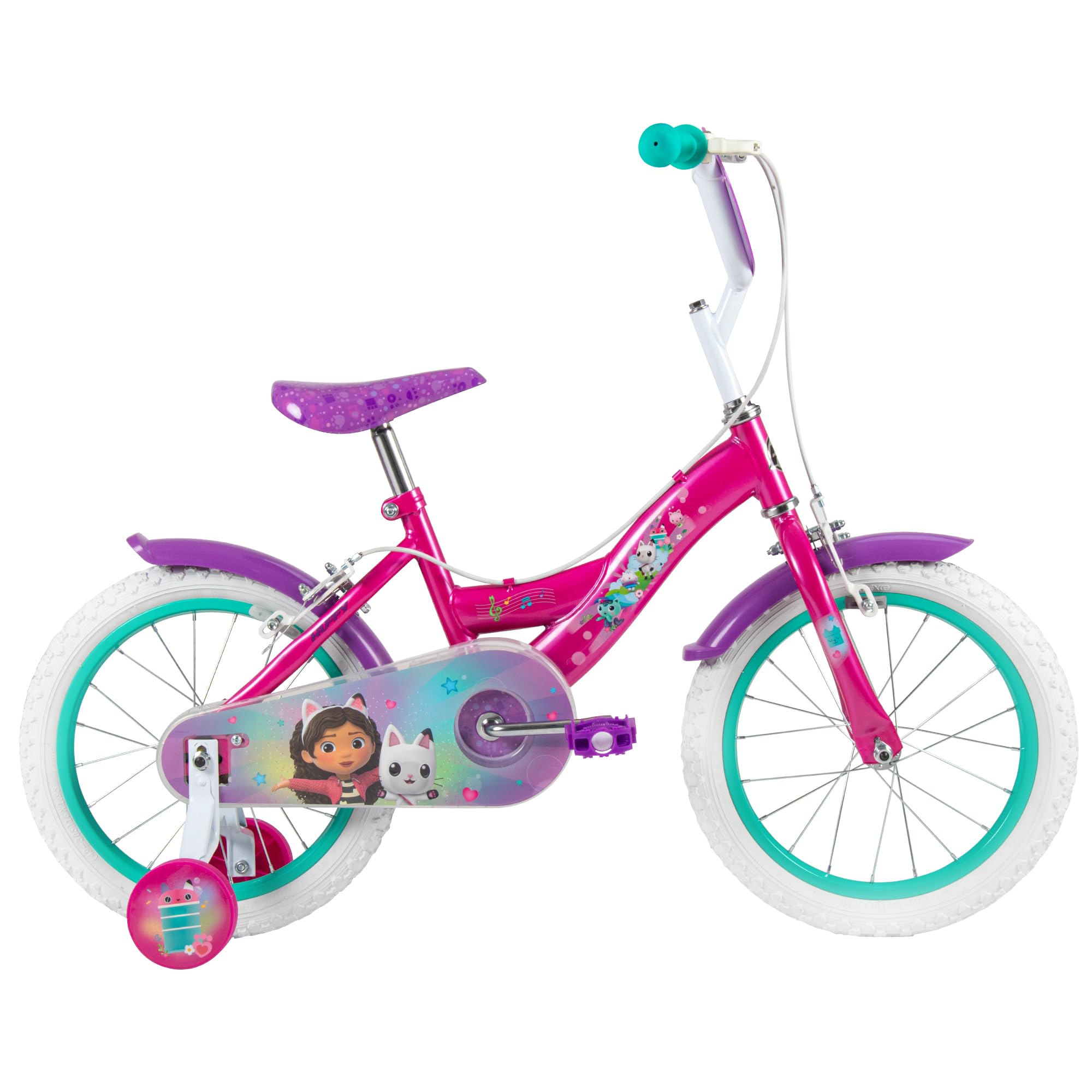 Huffy Gabby's Dollhouse Kinderfahrrad 12/14/16 Zoll mit Stützrädern