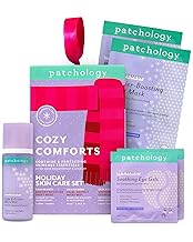 Patchology Cozy Comforts Holiday Skincare Gift Set - Soothing Under Eye Patches, Barrier-Boosting Hydrating Sheet Masks & Calming Mist - Limited Edition Winter Christmas Gifts & Stocking Stuffers