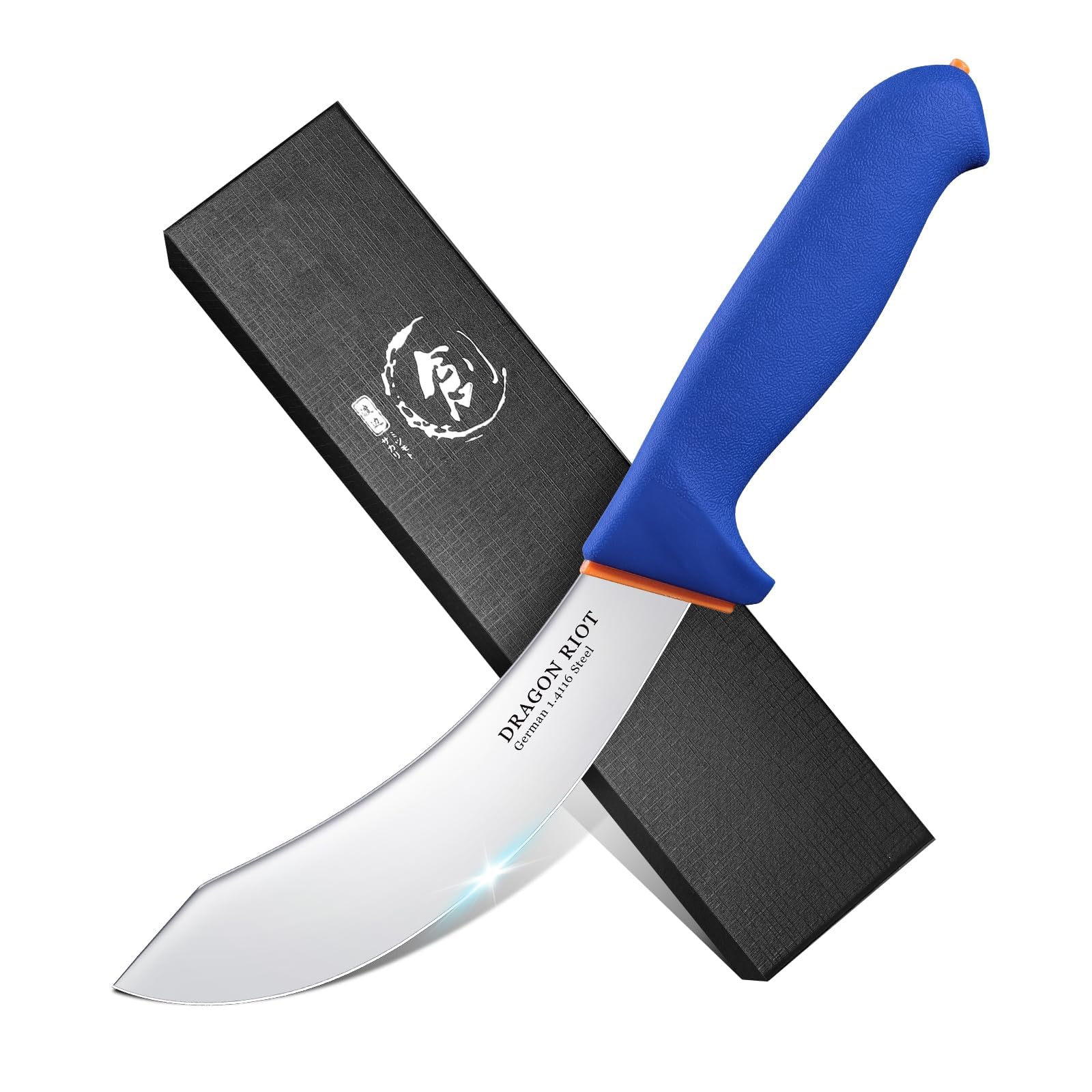 DRAGON RIOT Ausbeinmesser profi Schlachtermesser, 6 Zoll Fleischmesser Flexibel Metzgermesser, Grillmesser scharf Fleisch, Outdoor-Messer für Küche Chef Grill