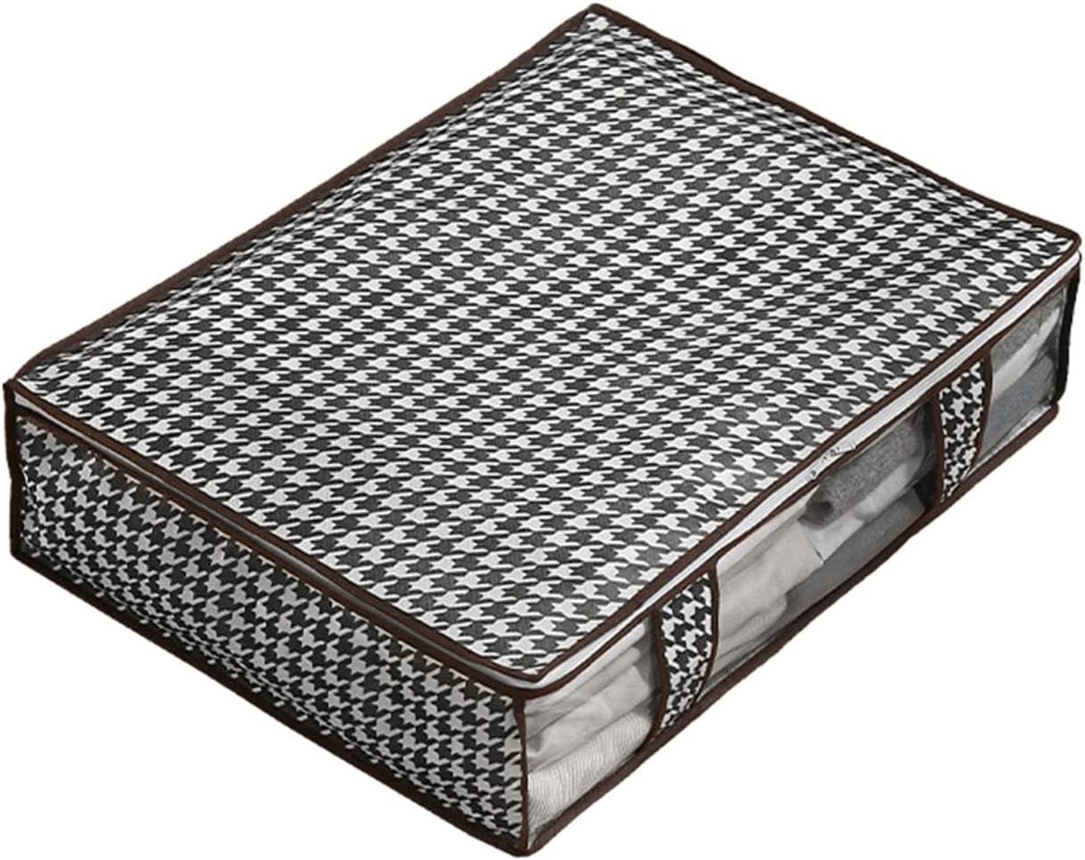 Houndstooth Cotton Quilt Storage Bag Plus Large Dust Proof and Clothing