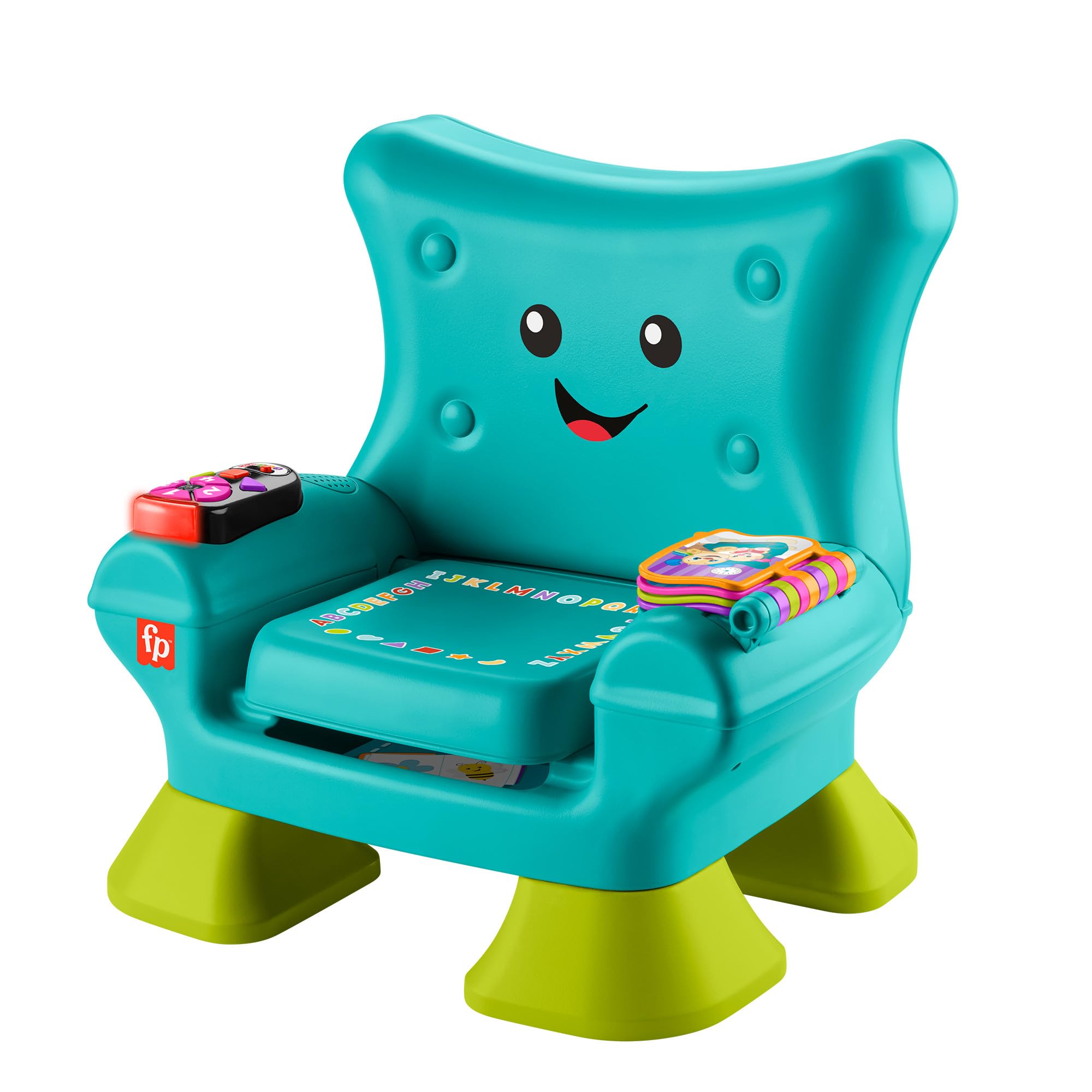 Fisher-Price Ríe y aprende Silla Smart Stages, Juguete Educativo con Sonidos, para bebés +1 año, versión español + portugués + Italiano + inglés (HYR96)