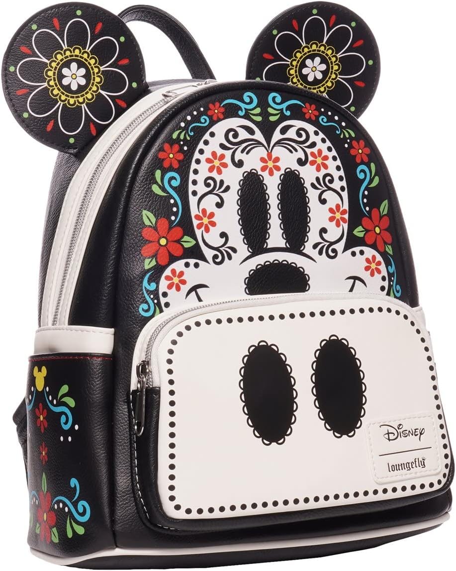 Mickey Mouse Dia de los Muertos Sugar Skull Mickey Mini-Backpack - Entertainment Earth Exclusive
