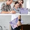 FINTIE Funda tipo Folio para Onn. Tablet Pro de 12.1" (Modelo 2024 100146663) | Cubierta de pie de cuero vegano premium con porta lápiz compatible con Onn Pro 12.1 pulgadas Gen4 Tablet Lila Mármol 7