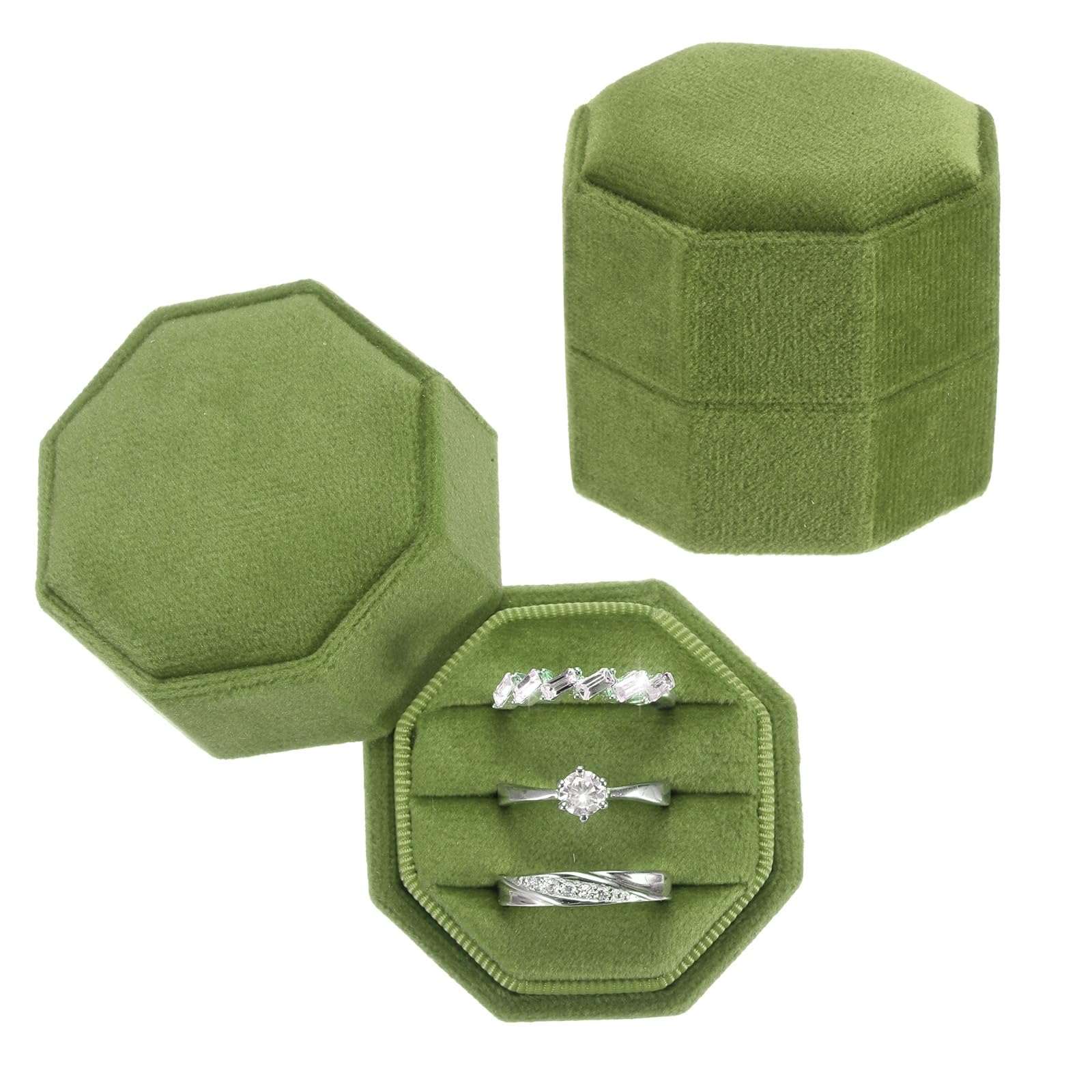 Boîtes à anneaux en velours PATIKIL pour sublimer vos photos de cérémonie de mariage