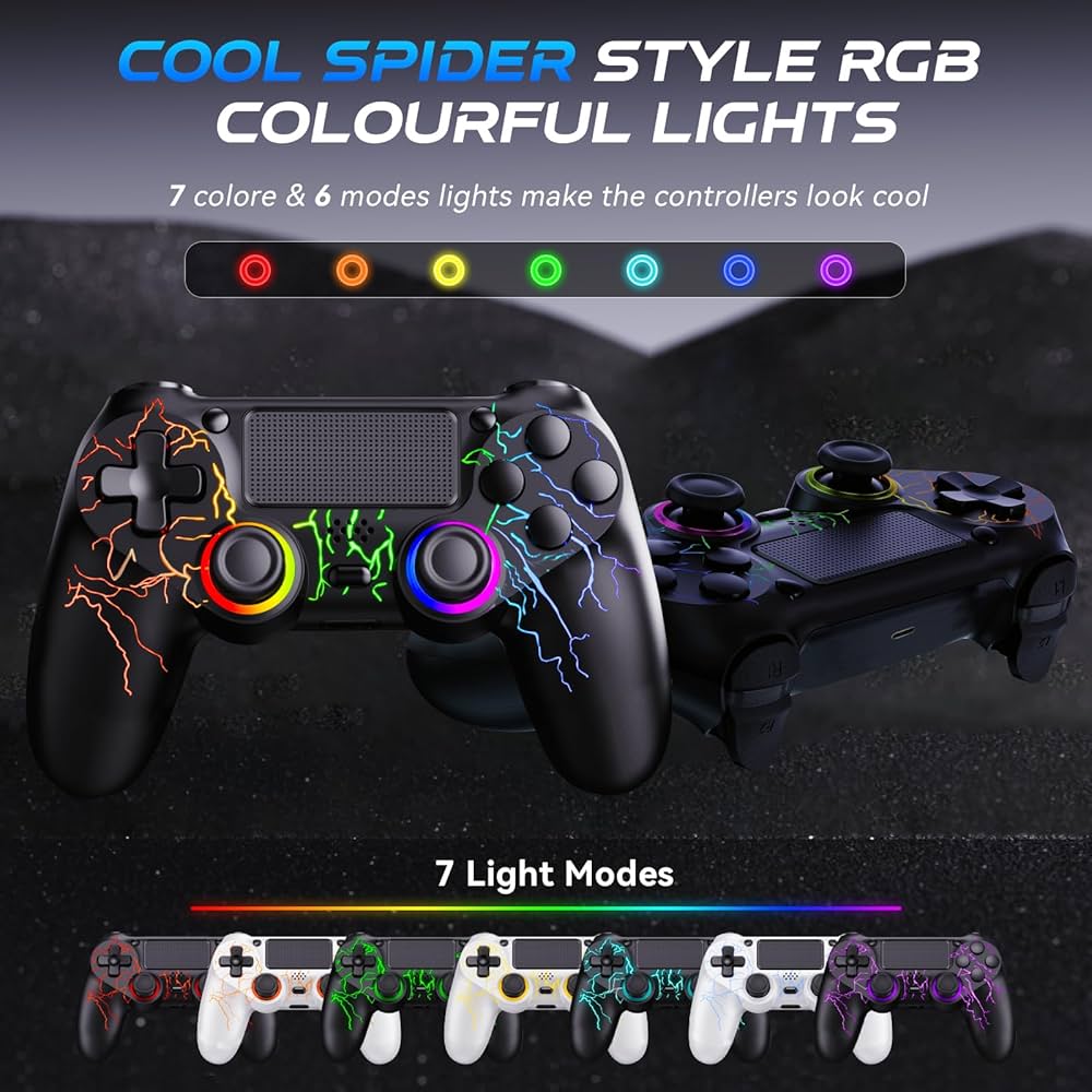 Amazon.com: GamingBoy 2 Pack Wireless Controller for PS4