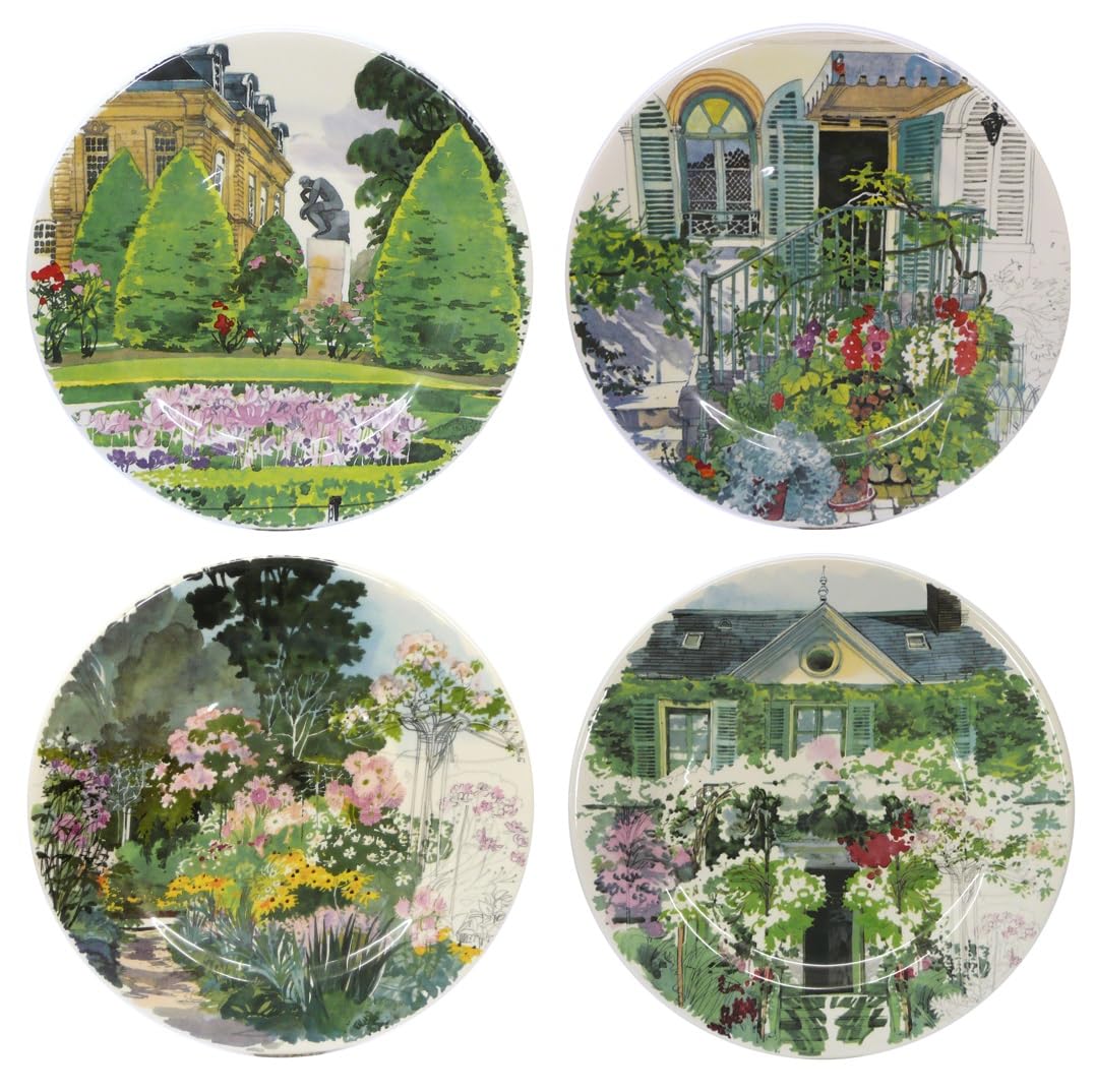 Gien DE PARIS A GIVERNY デザートプレート 4枚セット Amazon.co.jp: ジアン(GIEN) ジヴェルニ(PARIS GIVERNY) 小皿 デザート
