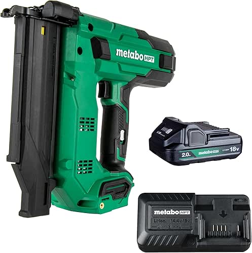 Metabo HPT 18V MultiVolt Compact Cordless Brad Nailer Kit, 18