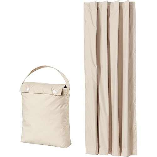 Amazon Basics Portable Window Blackout Curtain Shade with Suction Cups for Travel - 50" x 78", Beige - 1-Pack