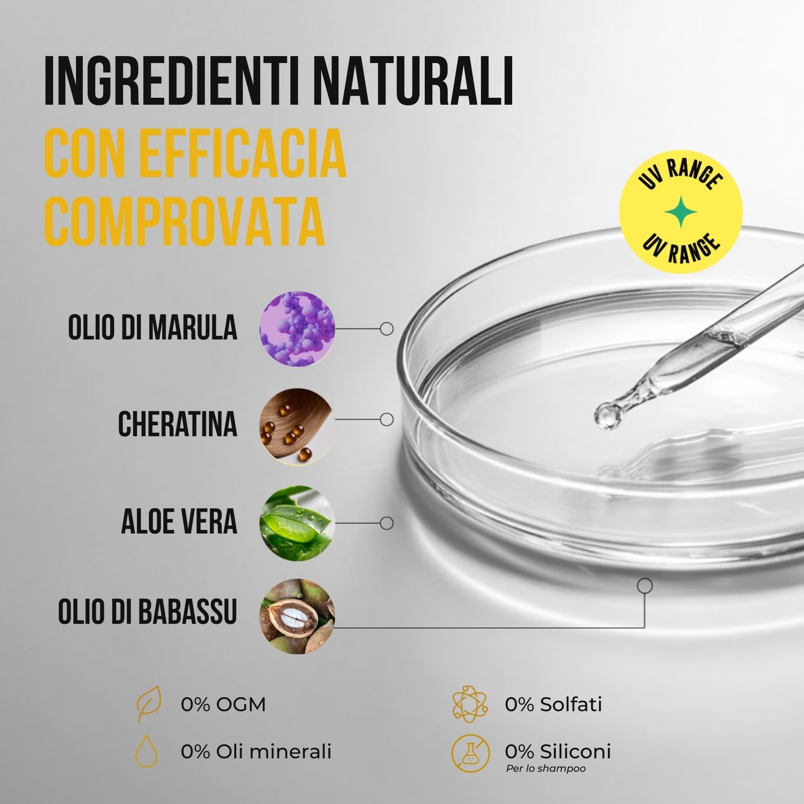 KERARGAN - Routine Marula con 4 Trattamenti Colore - 3x250ml+50ml | Shampoo, balsamo, maschera e siero alla marula, routine completa per trattare e proteggere i capelli colorati