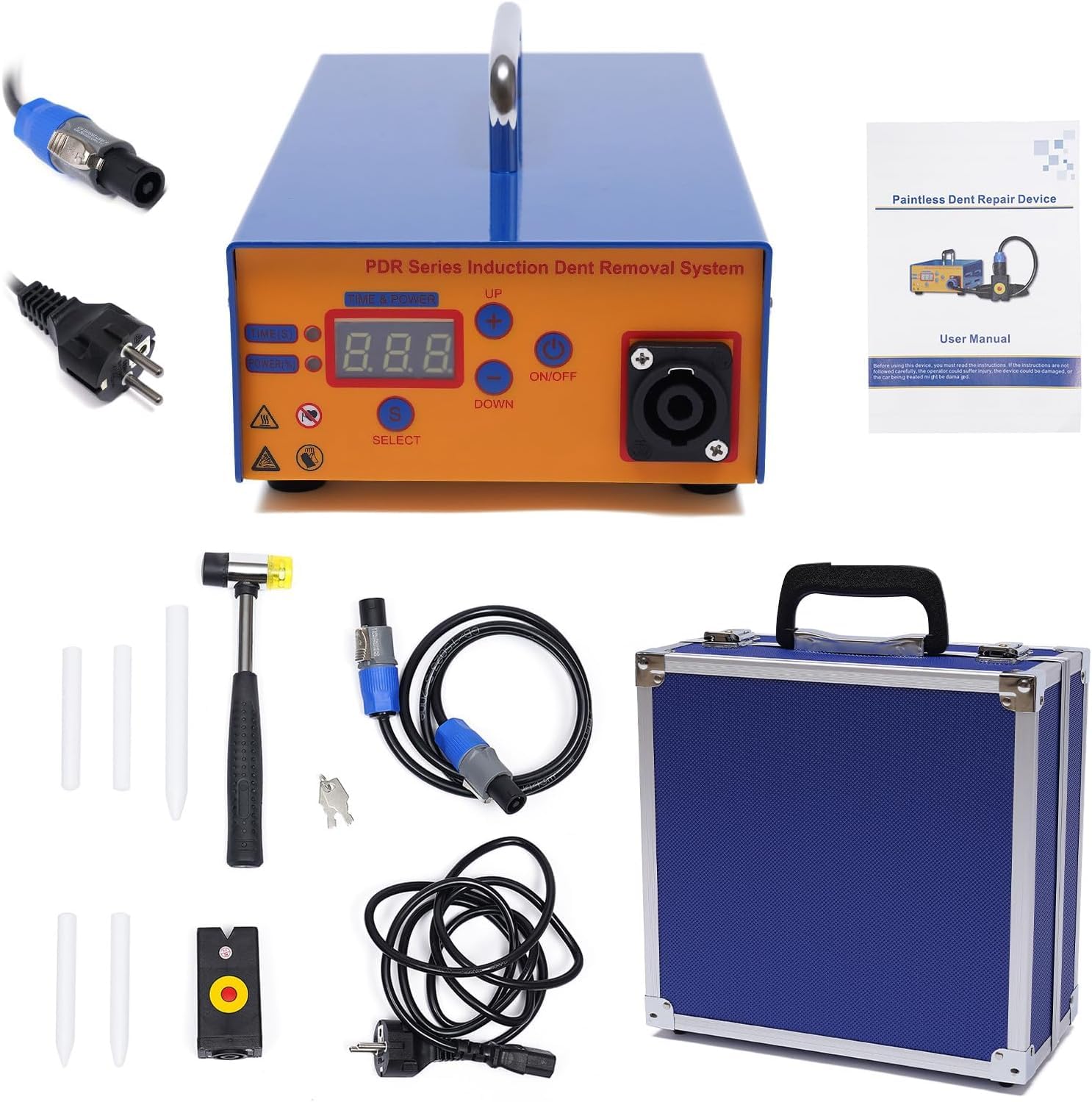 Induktionsheizung, Auto-Depression-Reparaturset, Auto-Heizung, Ausbeul-Werkzeug, Ausbeul-Werkzeug, Ausbeul-Heber, Karosserie-Zusammenbruch-Reparatur-Werkzeug, 1380W.