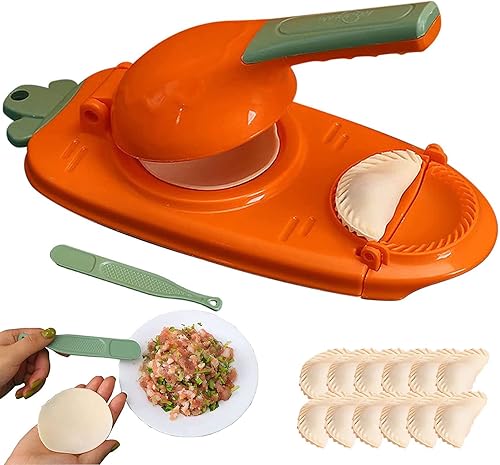 Artefacto 2 en 1 para hacer dumpling  Máquina portátil de dumpling y máquina de dumpling para la piel  Multifunción, juego de moldes de prensa