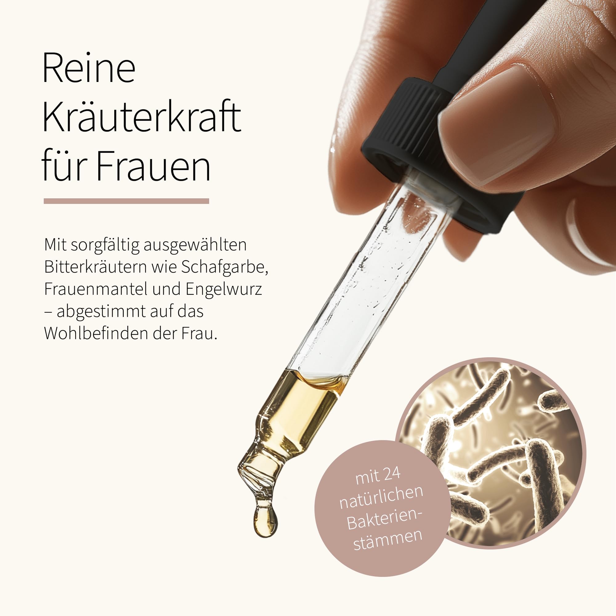 Bittertropfen ohne Alkoholzusatz 50 ml, Bitterstoffe Tropfen mit effektiven Mikroorganismen und fermentierten Wildkräutern, aus frischen Zutaten, nicht sterilisiert, vegan und glutenfrei