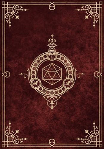 Character Journal: Five Detailed 5e Character Sheets, Lined And Graph Pages For Note-Taking, Spell Sheets And More (Royal Red)