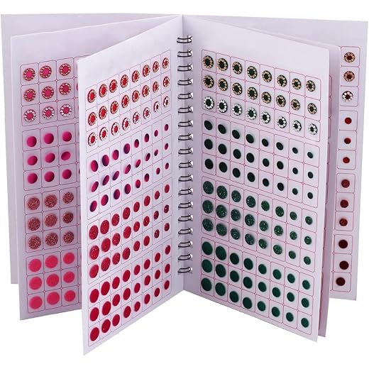 Glitter Shaded Crystal Bindi Book 10 Cm