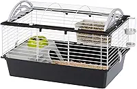 Ferplast Casita 80, Gaiola para Coelhos, com Acessórios Ferplast para Roedores e outros animais pequenos, Pequeno, Variado