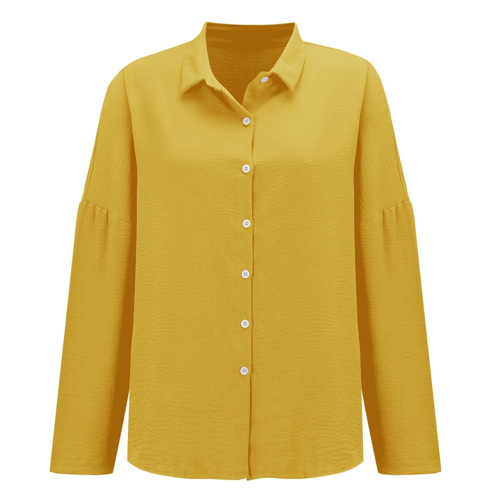 Camicie da donna in garza a maniche lunghe estive alla moda classica Vcation button down lino fidanzato 2026 tuniche risvolto vestibilità ampia camicetta in cotone lino da donna con colletto leggero