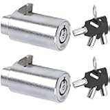 STARVAST Tubular Key Lock for Vending Machines, Zinc Alloy, Chrome, 2 Pack
