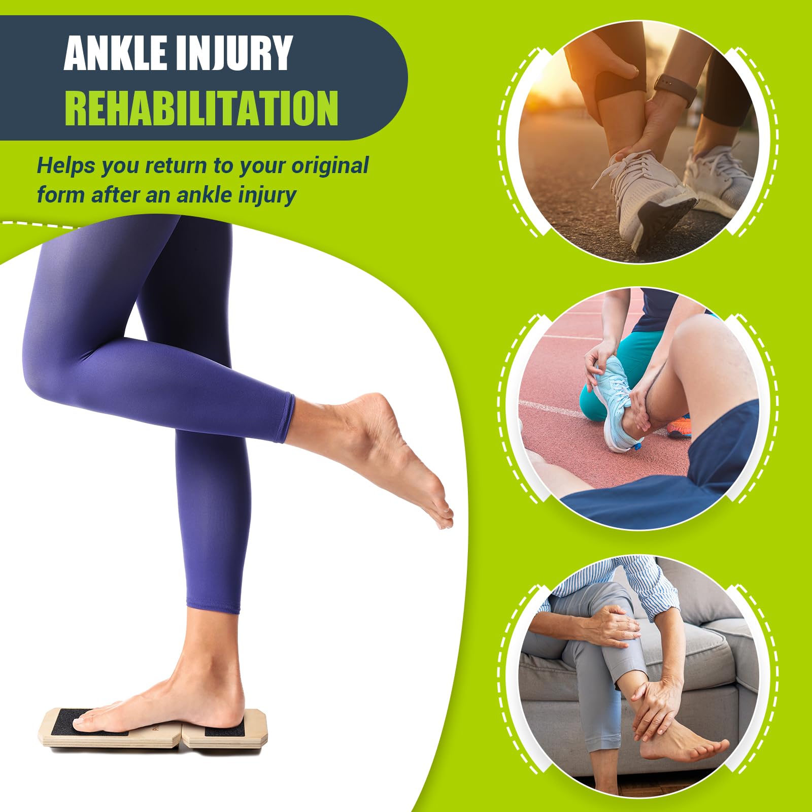 バランスボード Amazon | TISHITA バランストレーニングボード 足首強化用