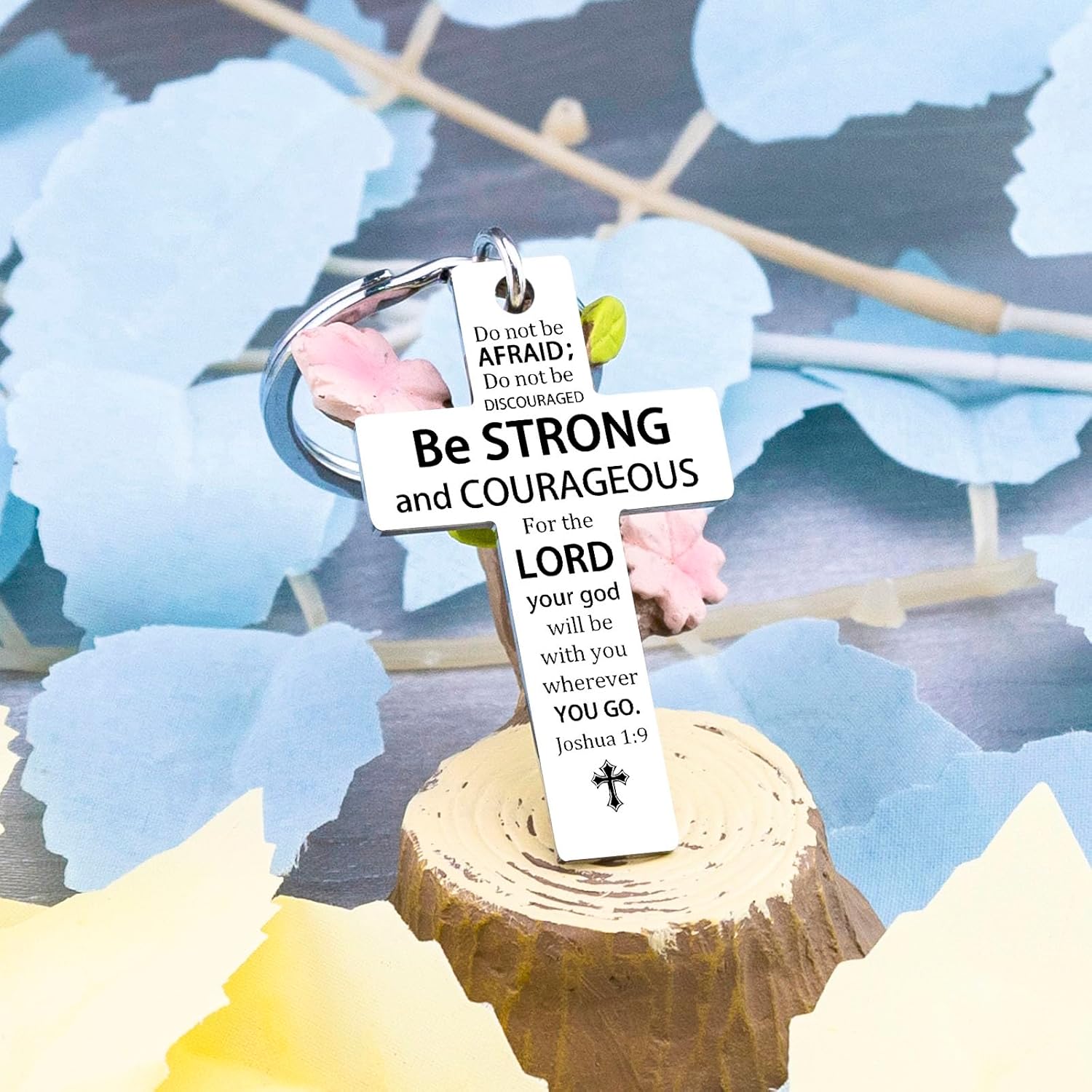 Cross Keychain for Men Women Jesus Keychain Christian Key chain Bible Verse Accessories Scripture Religious - Image 5