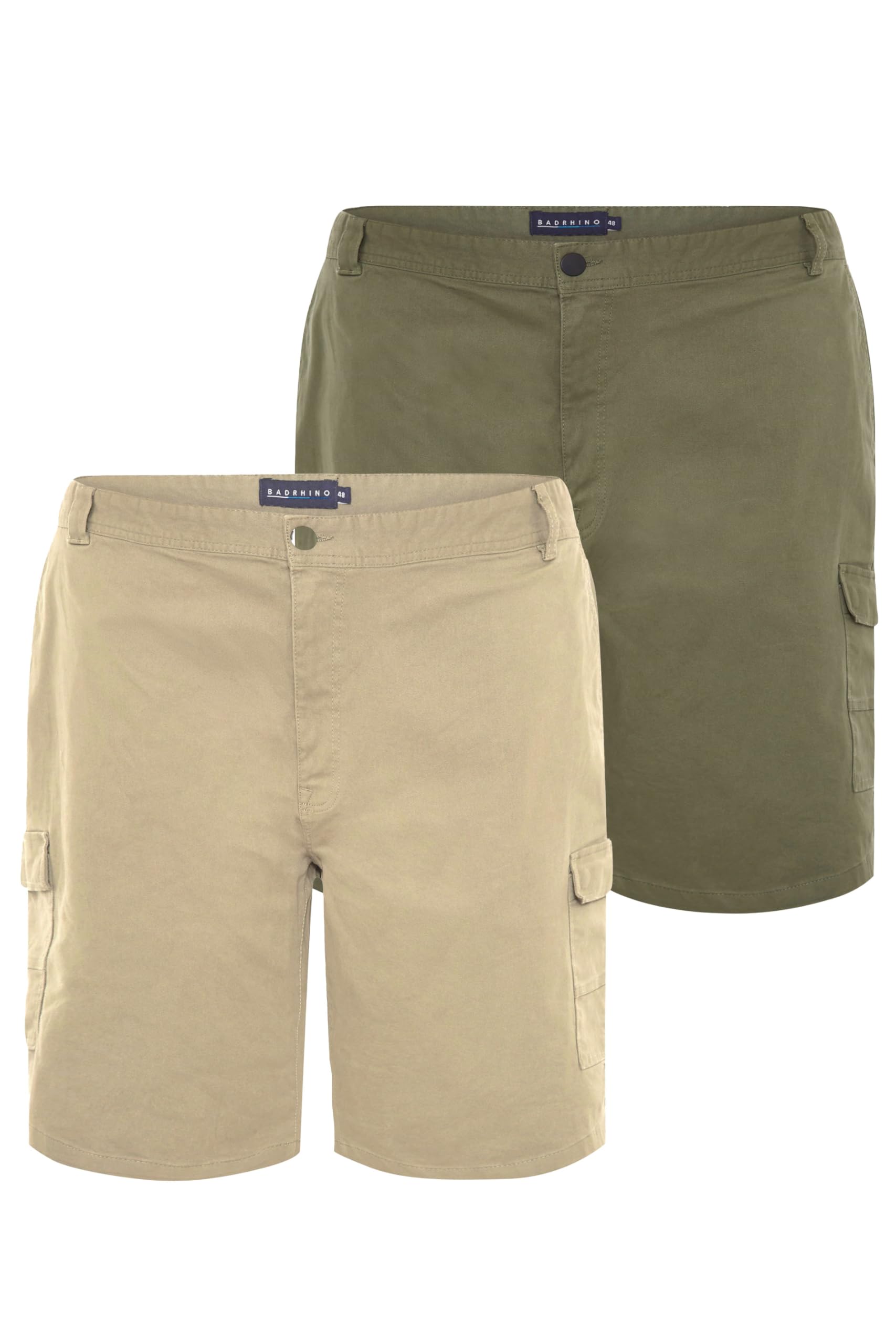 BadRhino Men's Cargo Shorts - Light Khaki - 42R