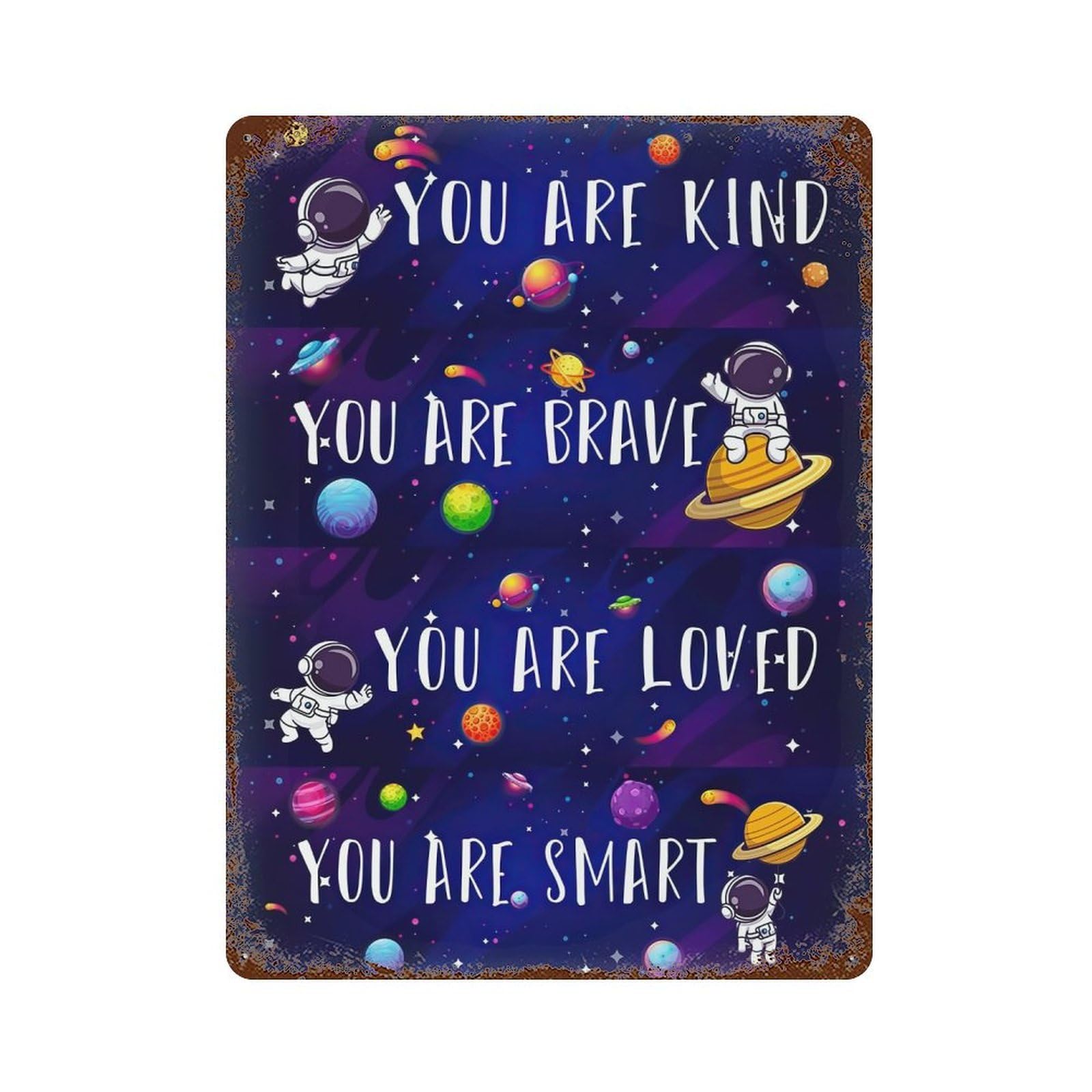xiaoxiaoshen Affirmations Quote Inspirational Wall Decor Art Metal Tin Poster Modern Home Decor Art Home Bar Shop Decorations Vintage Sign 40x30cm